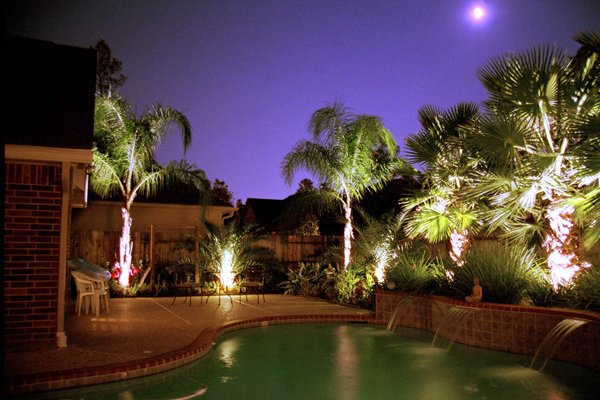 Outdoor Lighting by the Pool